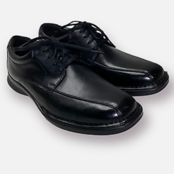 Clarks Shoes Clarks Kempton Run 61163 Mens Black 100 Leather Lace